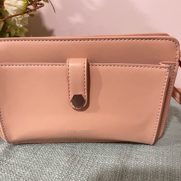 Pixie Mood Vegan Faux Leather Crossbody Bag - Blush Pink - Picture 2 of 6